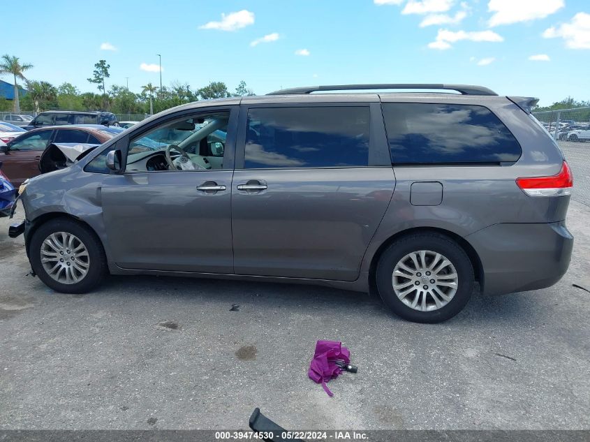 2013 Toyota Sienna Xle V6 8 Passenger VIN: 5TDYK3DC2DS346573 Lot: 39474530