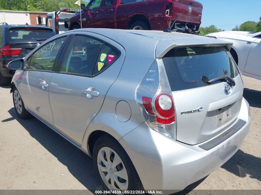 2012 Toyota Prius C One VIN: JTDKDTB36C1000976 Lot: 39474539