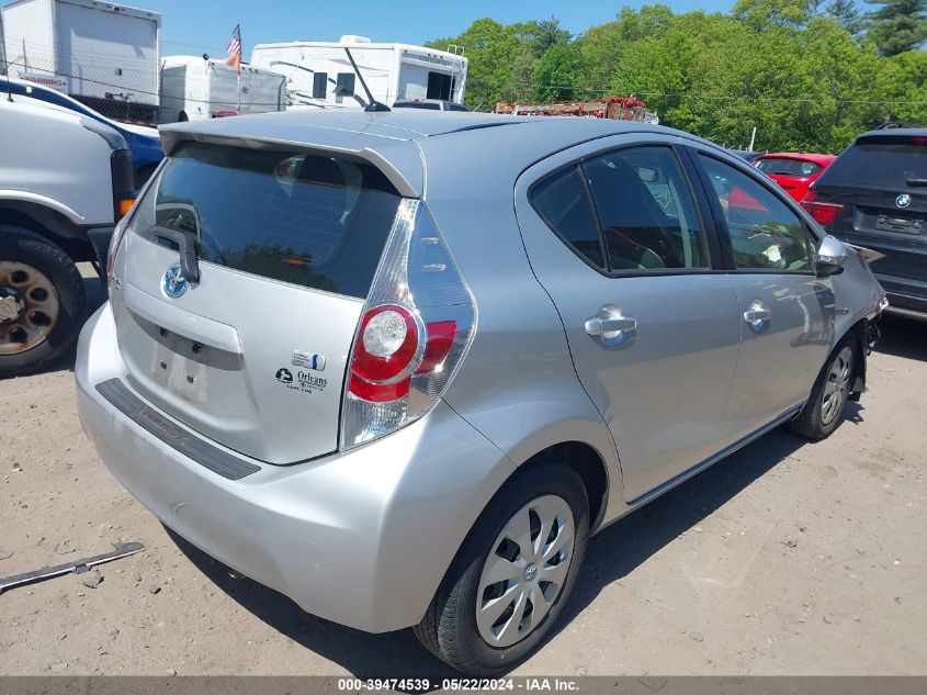 2012 Toyota Prius C One VIN: JTDKDTB36C1000976 Lot: 39474539