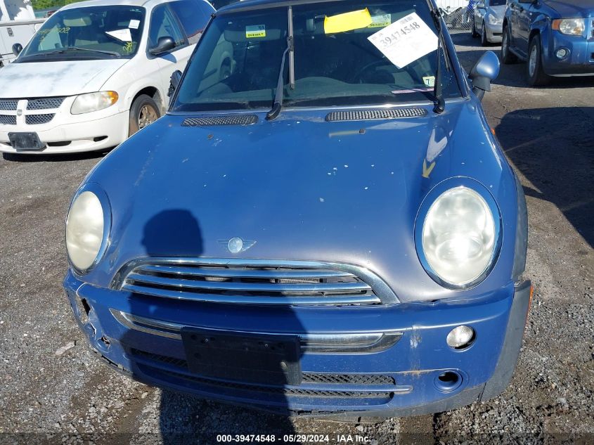 2007 Mini Cooper VIN: WMWRF33517TG16863 Lot: 39474548