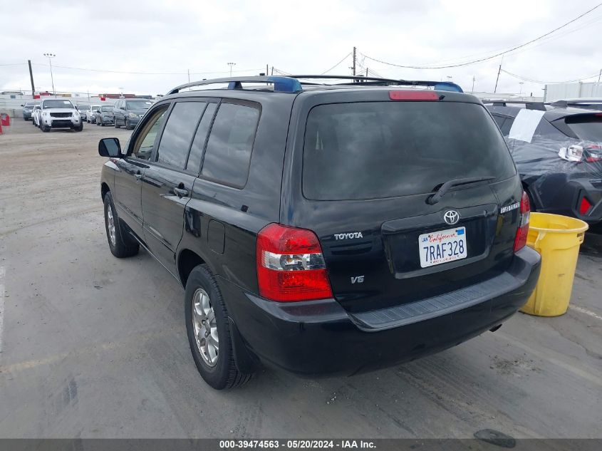 2005 Toyota Highlander V6 VIN: JTEGP21A250079493 Lot: 39474563