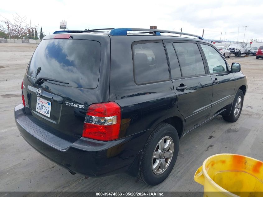 2005 Toyota Highlander V6 VIN: JTEGP21A250079493 Lot: 39474563