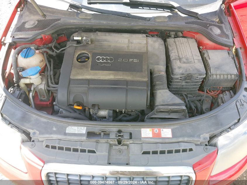 2007 Audi A3 2.0T VIN: WAUHF78P37A118377 Lot: 39474567