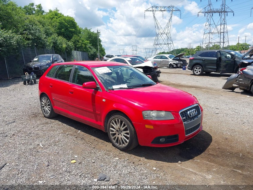 2007 Audi A3 2.0T VIN: WAUHF78P37A118377 Lot: 39474567
