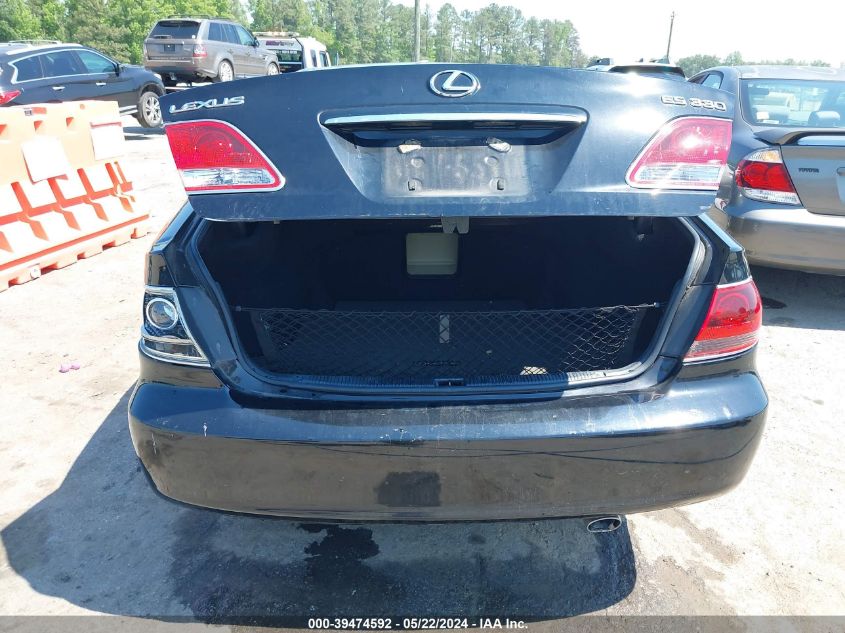 2005 Lexus Es 330 VIN: JTHBA30G455108523 Lot: 39474592