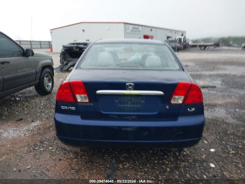 2003 Honda Civic Lx VIN: 1HGES16603L001459 Lot: 39474648