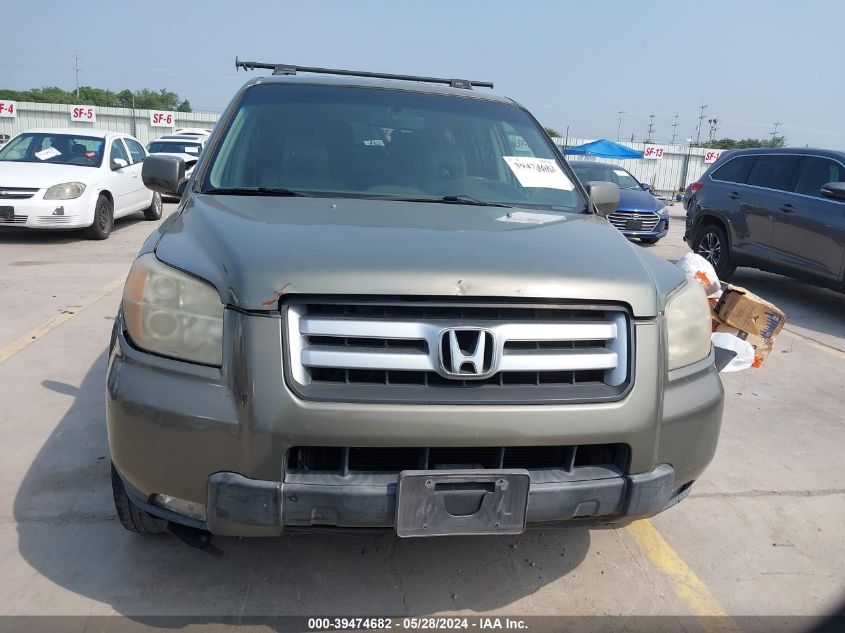 2007 Honda Pilot Ex-L VIN: 5FNYF18547B026832 Lot: 39474682