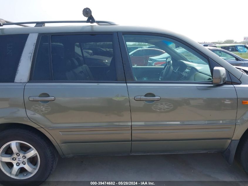 2007 Honda Pilot Ex-L VIN: 5FNYF18547B026832 Lot: 39474682