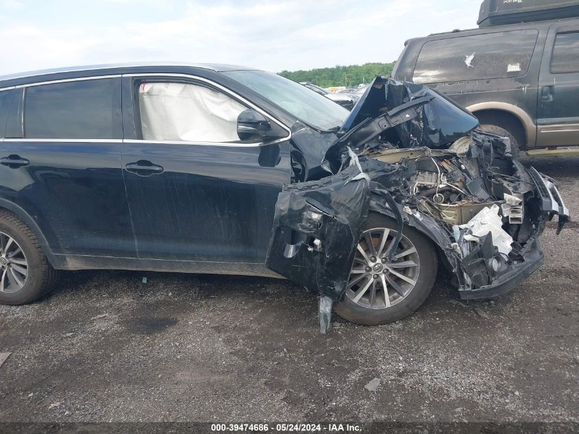 2018 Toyota Highlander Xle VIN: 5TDJZRFH5JS529115 Lot: 39474686