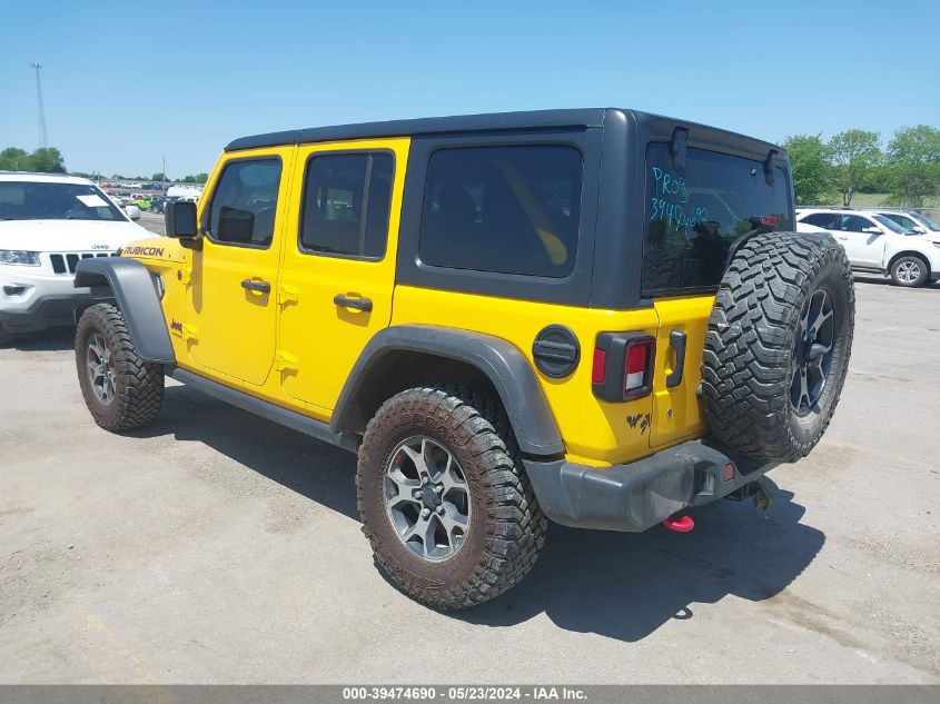 2019 Jeep Wrangler Unlimited Rubicon 4X4 VIN: 1C4HJXFG2KW606400 Lot: 39474690