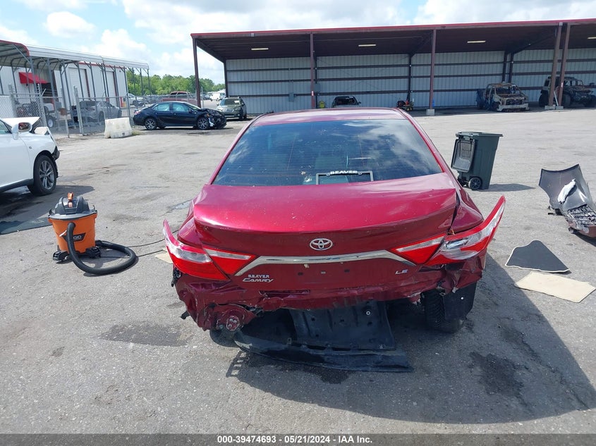 2016 Toyota Camry Le/Xle/Se/Xse VIN: 4T1BF1FK8GU595510 Lot: 39474693