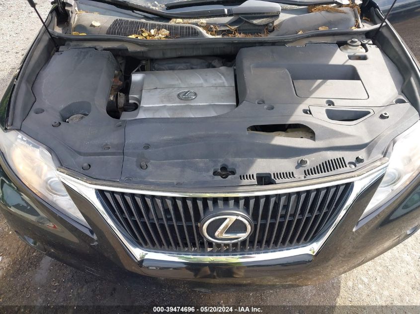 2010 Lexus Rx 350 VIN: 2T2BK1BA0AC075914 Lot: 39474696