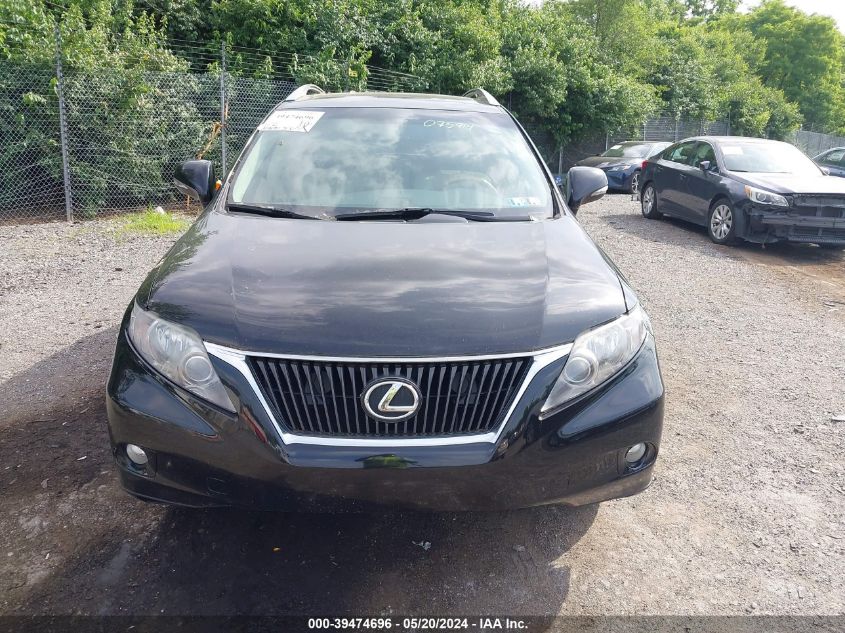 2010 Lexus Rx 350 VIN: 2T2BK1BA0AC075914 Lot: 39474696