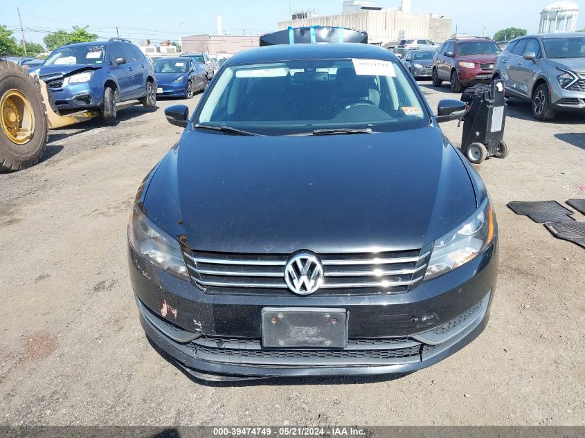 2013 Volkswagen Passat 2.5L Se VIN: 1VWBP7A34DC124540 Lot: 39474749