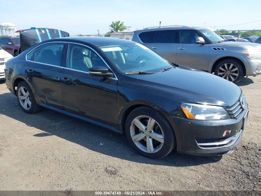 2013 Volkswagen Passat 2.5L Se VIN: 1VWBP7A34DC124540 Lot: 39474749