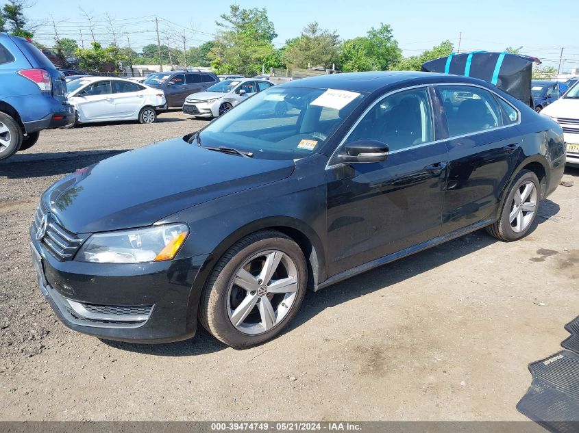 2013 Volkswagen Passat 2.5L Se VIN: 1VWBP7A34DC124540 Lot: 39474749