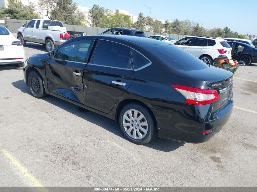 2014 Nissan Sentra S VIN: 3N1AB7AP9EY255684 Lot: 39474760