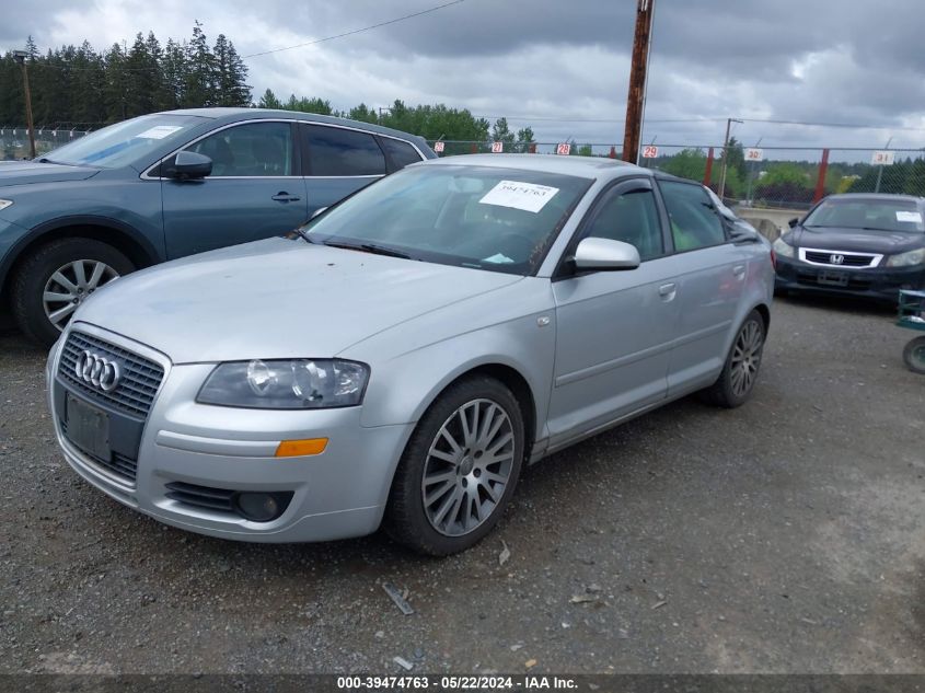 2006 Audi A3 2.0T VIN: WAUMF78P26A002598 Lot: 39474763