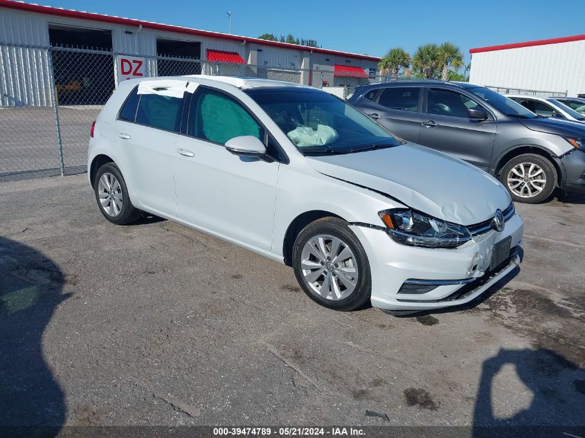 2021 VOLKSWAGEN GOLF  (VIN: 3VWG57AU7MM001186)