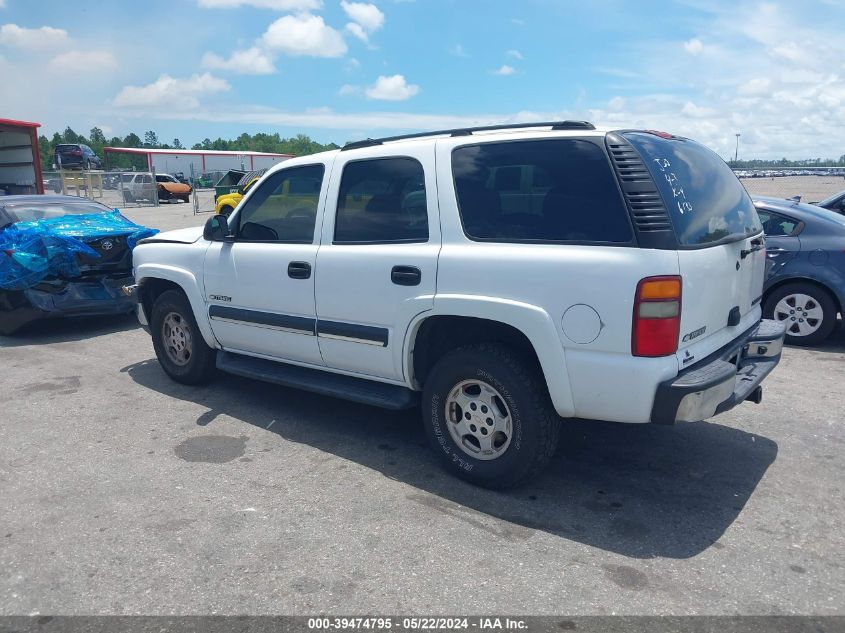 2003 Chevrolet Tahoe Ls VIN: 1GNEC13Z33R196133 Lot: 39474795