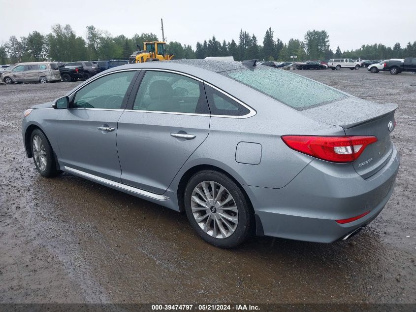 2015 Hyundai Sonata Limited VIN: 5NPE34AF7FH103824 Lot: 39474797