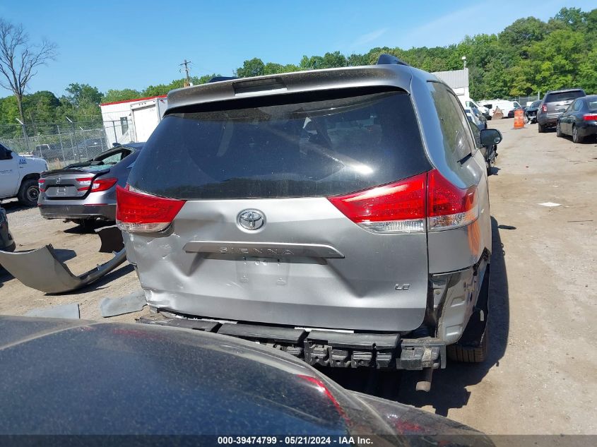 2013 Toyota Sienna Le V6 8 Passenger VIN: 5TDKK3DC5DS378262 Lot: 39474799