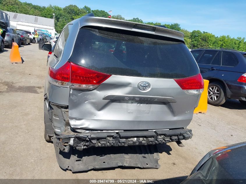 2013 Toyota Sienna Le V6 8 Passenger VIN: 5TDKK3DC5DS378262 Lot: 39474799