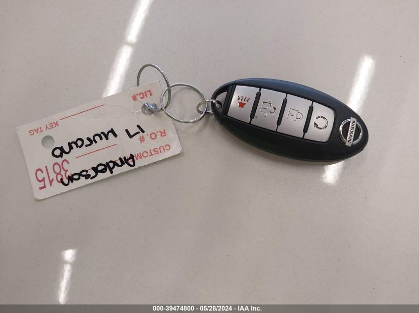 2017 Nissan Murano S VIN: 5N1AZ2MH3HN148692 Lot: 39474800