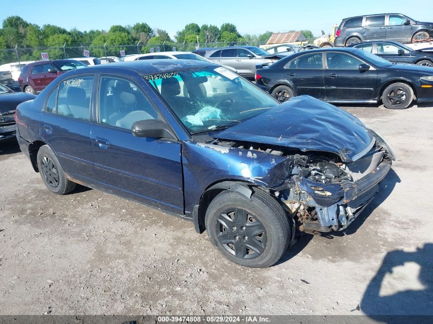 2003 Honda Civic Lx VIN: 2HGES16513H513767 Lot: 39474808