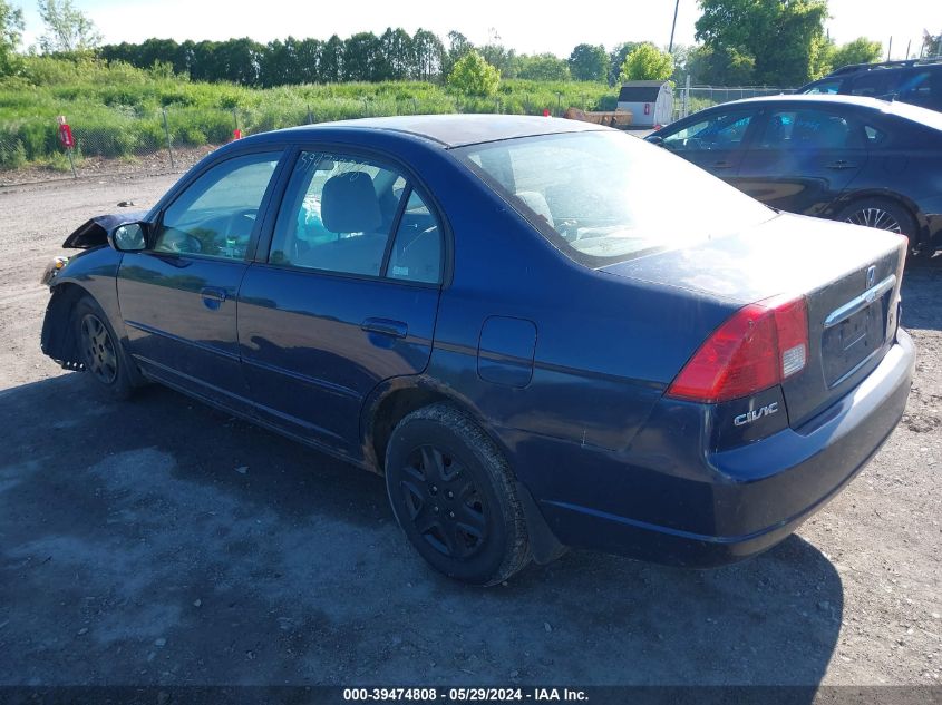 2003 Honda Civic Lx VIN: 2HGES16513H513767 Lot: 39474808