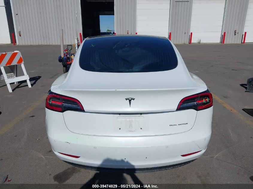 2018 Tesla Model 3 Long Range/Performance VIN: 5YJ3E1EB0JF086458 Lot: 39474829