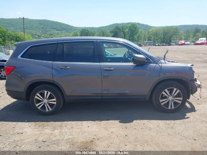 2018 Honda Pilot Ex-L VIN: 5FNYF6H54JB072536 Lot: 39474868