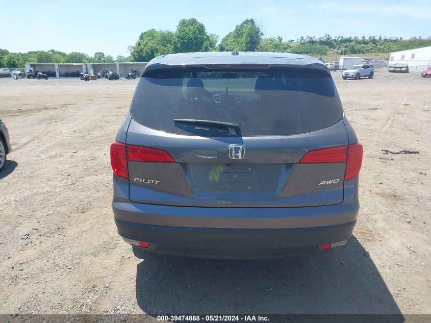 2018 Honda Pilot Ex-L VIN: 5FNYF6H54JB072536 Lot: 39474868