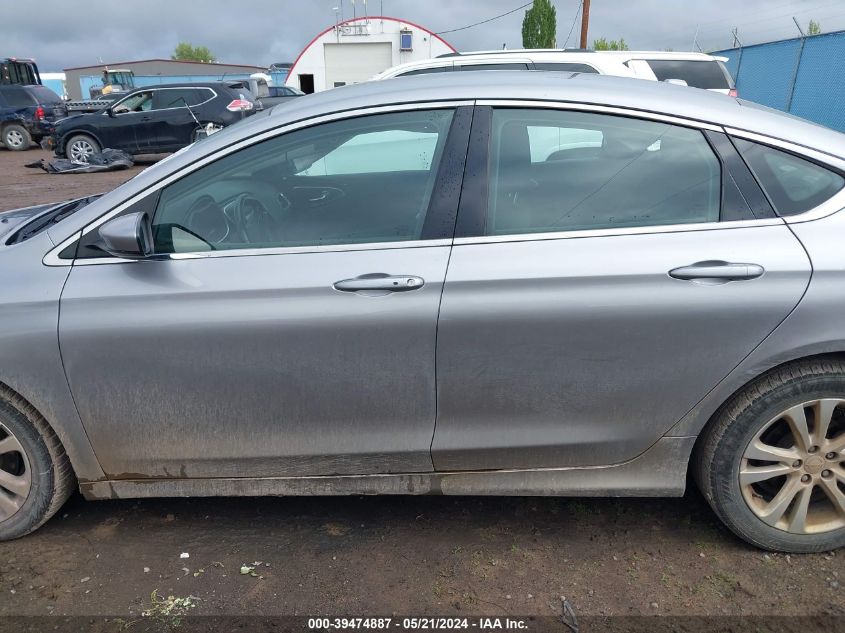 2015 Chrysler 200 Limited VIN: 1C3CCCAB1FN675376 Lot: 39474887