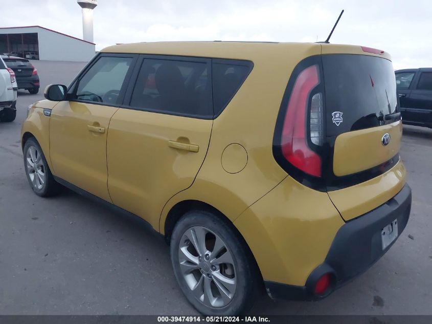 2015 Kia Soul + VIN: KNDJP3A50F7208696 Lot: 39474914