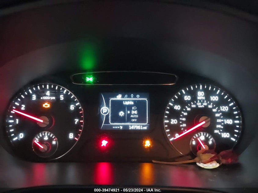 2016 Kia Sorento 2.0T Ex VIN: 5XYPHDA10GG144531 Lot: 39474921