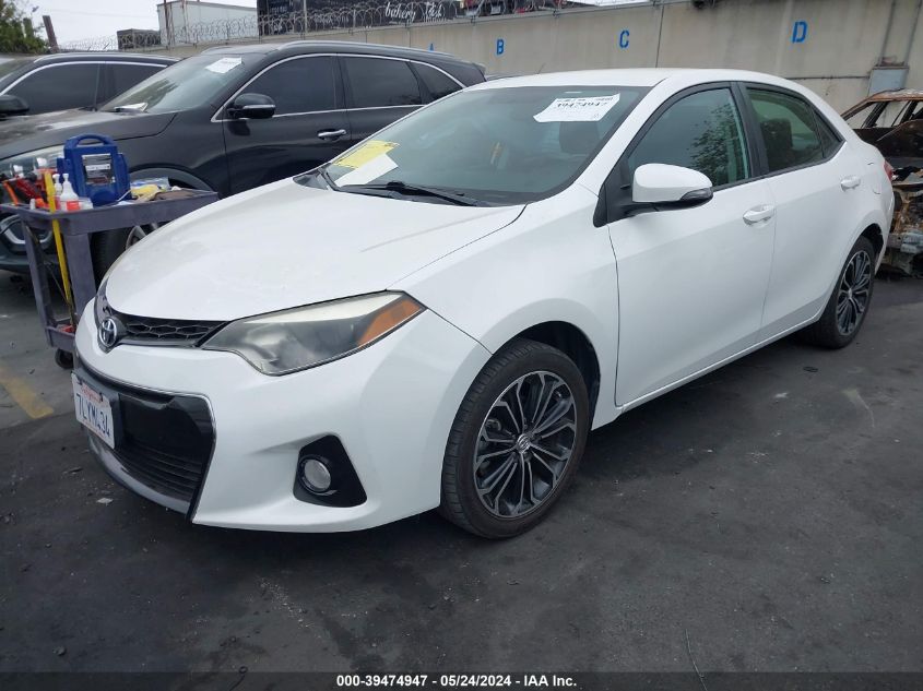 2015 Toyota Corolla S Plus VIN: 5YFBURHE7FP335305 Lot: 39474947