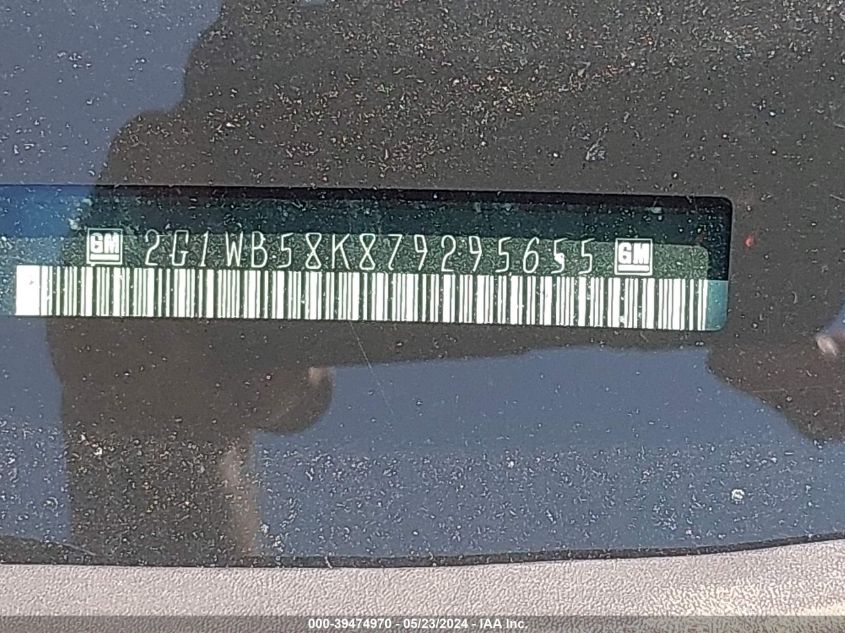 2007 Chevrolet Impala Ls VIN: 2G1WB58K879295655 Lot: 39474970