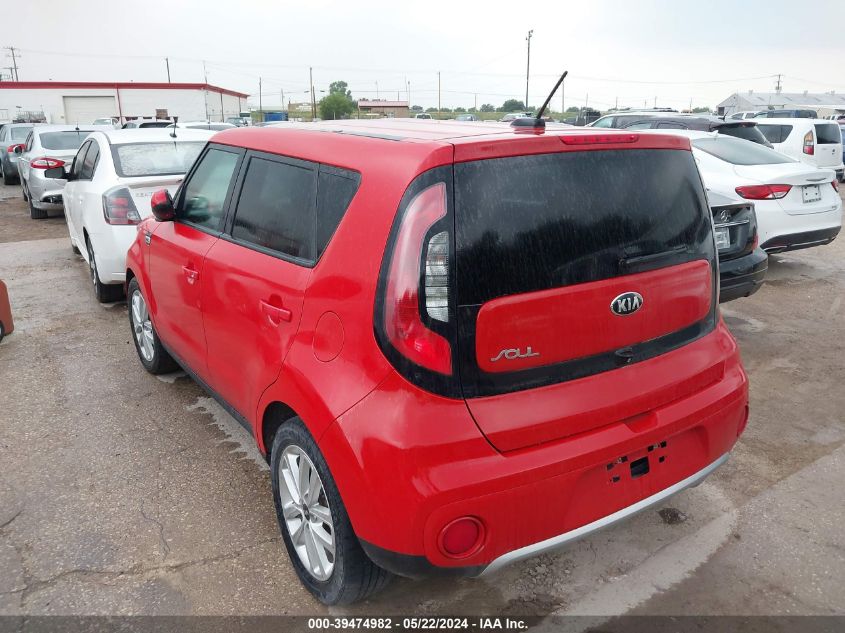 2018 Kia Soul + VIN: KNDJP3A53J7507298 Lot: 40312836