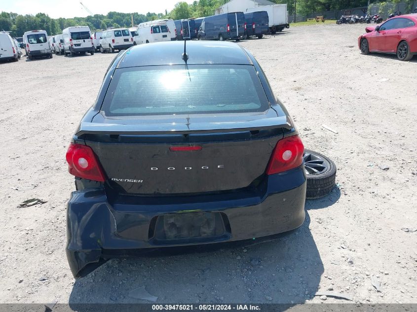 2014 Dodge Avenger Sxt VIN: 1C3CDZCB7EN227915 Lot: 39475021