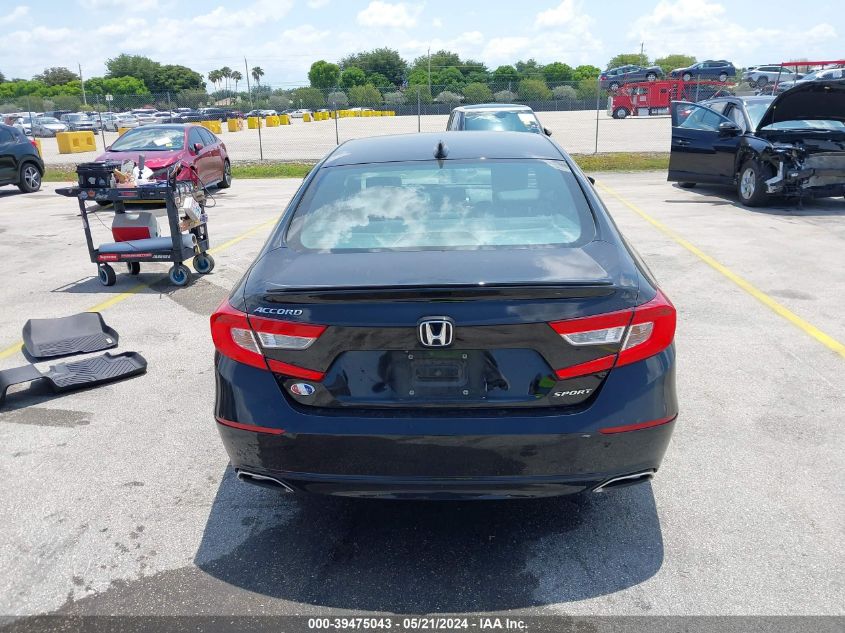 2019 Honda Accord Sport VIN: 1HGCV1F30KA138142 Lot: 39475043