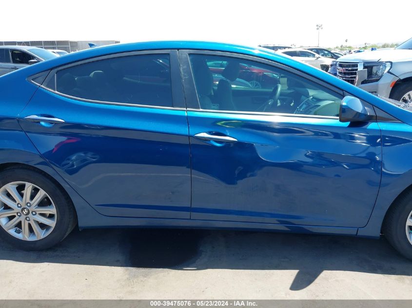 2016 Hyundai Elantra Se VIN: KMHDH4AE5GU542107 Lot: 39475076