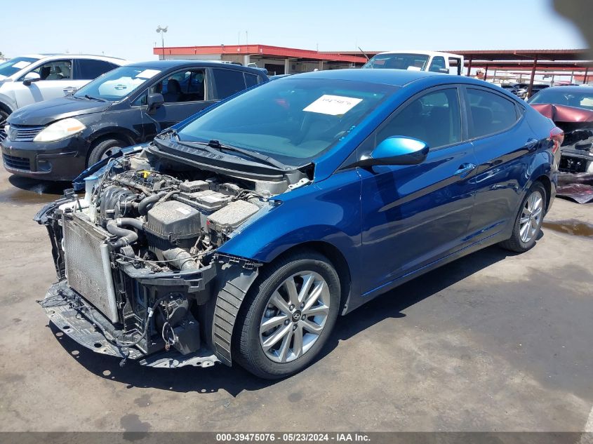 2016 Hyundai Elantra Se VIN: KMHDH4AE5GU542107 Lot: 39475076