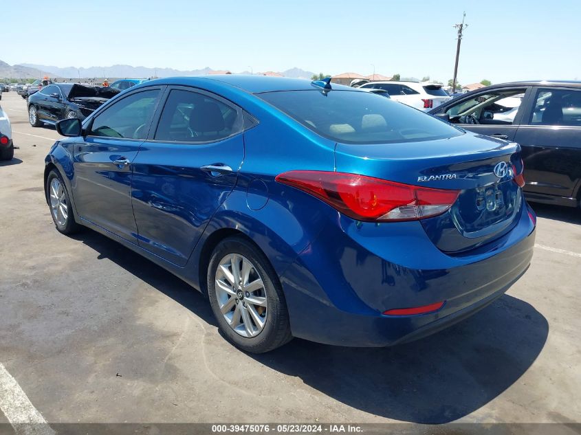 2016 Hyundai Elantra Se VIN: KMHDH4AE5GU542107 Lot: 39475076