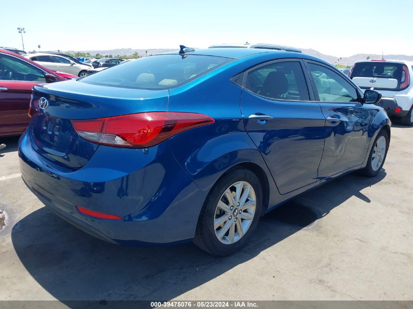 2016 Hyundai Elantra Se VIN: KMHDH4AE5GU542107 Lot: 39475076