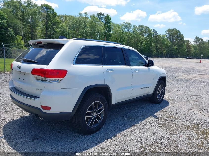 2017 Jeep Grand Cherokee Limited 4X4 VIN: 1C4RJFBG0HC734911 Lot: 39475110