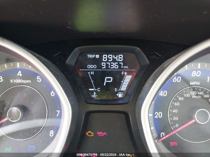 2013 Hyundai Elantra Gls VIN: KMHDH4AE5DU493048 Lot: 39475119