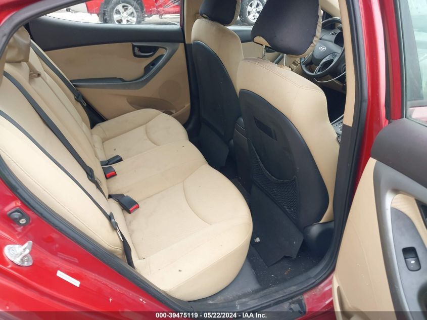 2013 Hyundai Elantra Gls VIN: KMHDH4AE5DU493048 Lot: 39475119