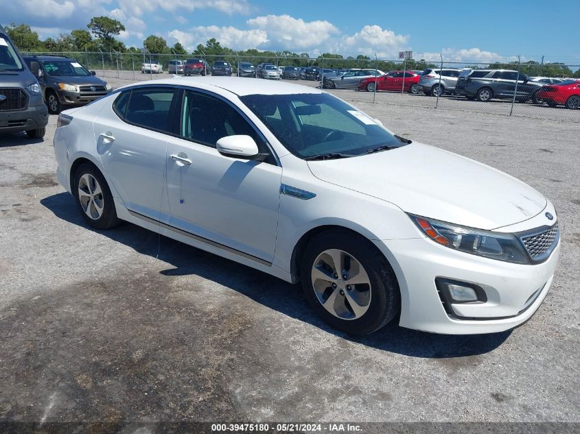 2014 Kia Optima Hybrid Lx VIN: KNAGM4AD2E5072093 Lot: 39475180