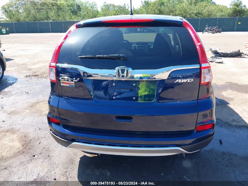 2015 Honda Cr-V Ex VIN: 5J6RM4H51FL092529 Lot: 39475193